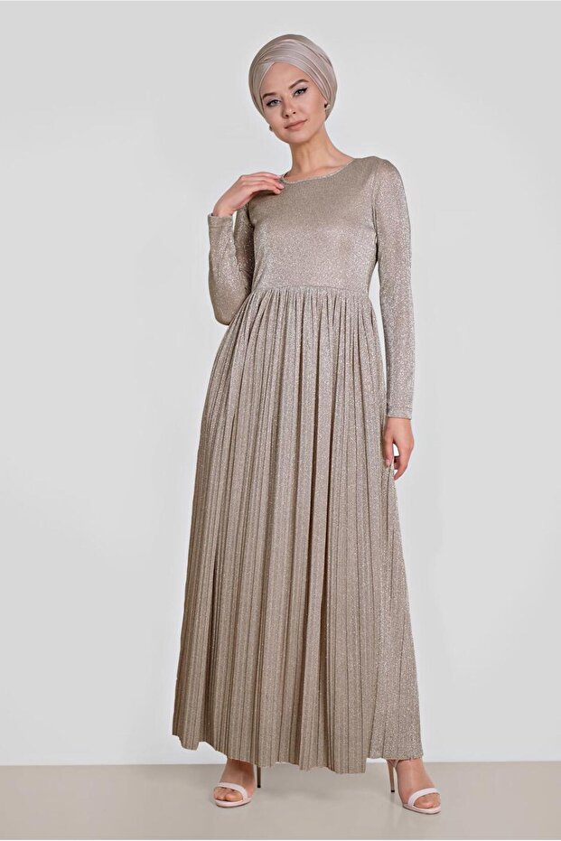 PİLİSELİ SİMLİ ELBİSE 4126 - 2