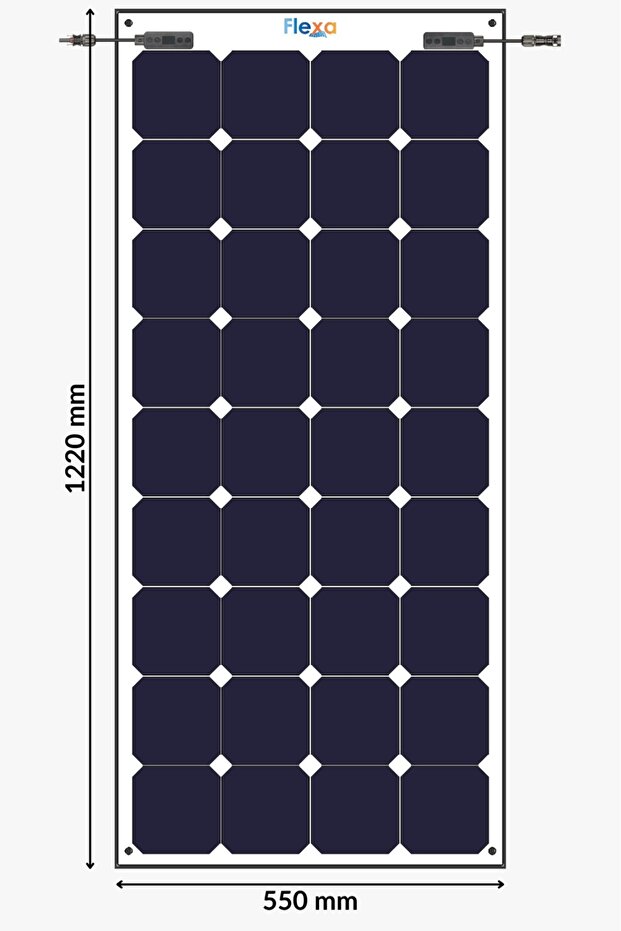 130 Watt Sunpower Cell Esnek Güneş Paneli - 5
