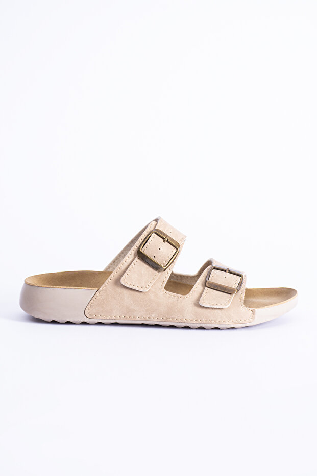 Alexandra Women's Orthopedic Flexible Comfort Comfortable Lightweight Poly Sole Daily Double Strap Sandals Slippers