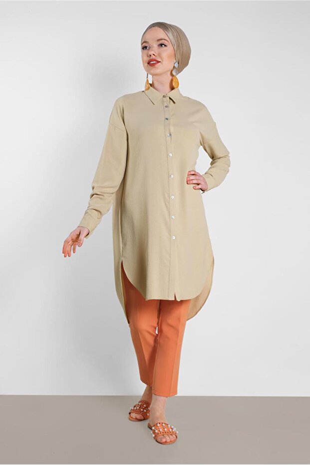 Slit Detailed Tunic 4417