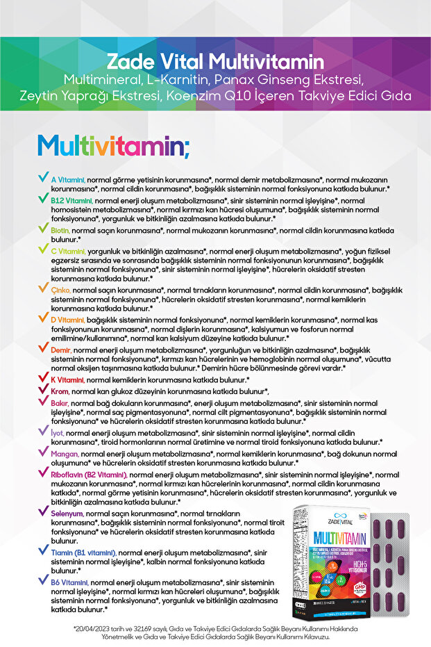 Multivitamin 30 Kapsül - 8