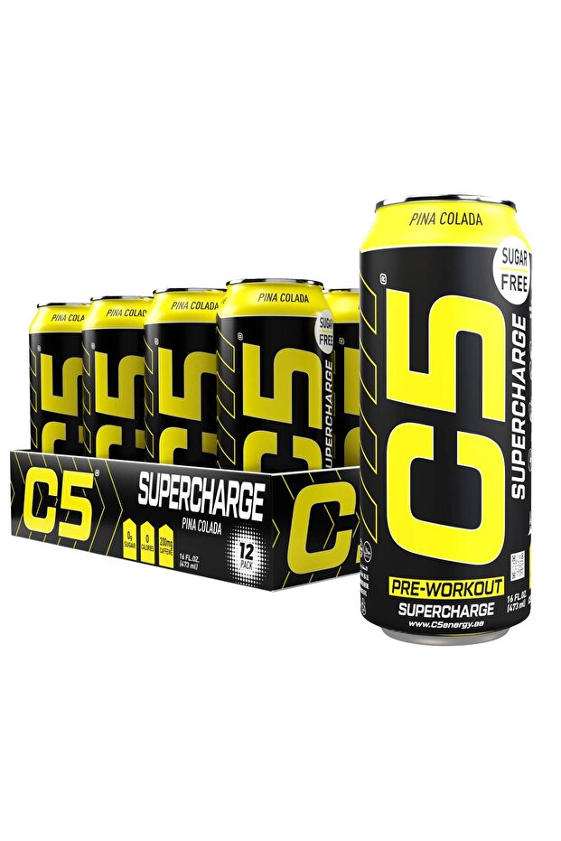 Drink Supercharge Pina Colada Pre Workout - Pack of 12