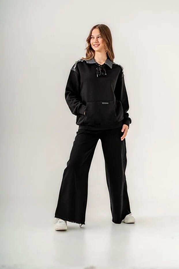 8-14 Years Merbella Berlin Girl's Suit -Black-