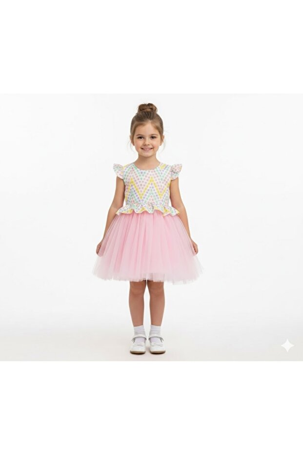 Girls' Dress Spring & Summer Holiday Outfit (2-3-4 Years)
