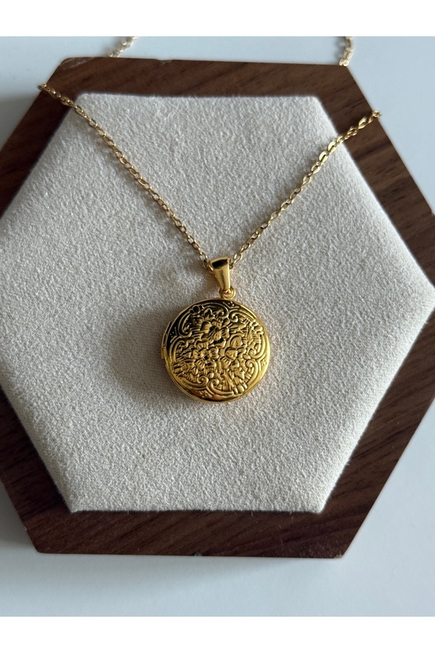 AÇILABİLİR ÇELİK MADALYON KOLYE - 5