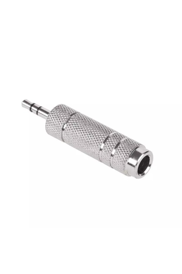 Adaptor Jack 3.5 mm la Jack 6.3 mm metalic