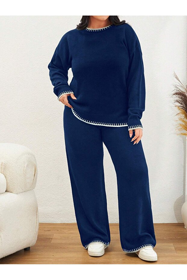 طقم تريكو مقاس كبير - 3