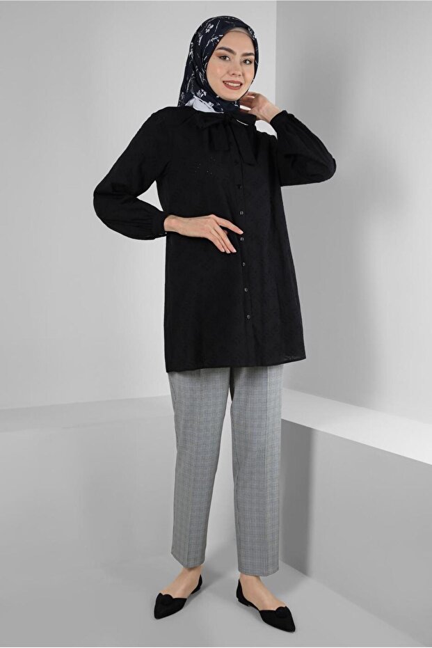 بنطلون كلاسيكي منقوش 70531 - 1