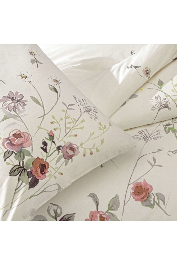 Taç Kiara Ranforce Tek Kişilik Nevresim Takımı Ekru - 2