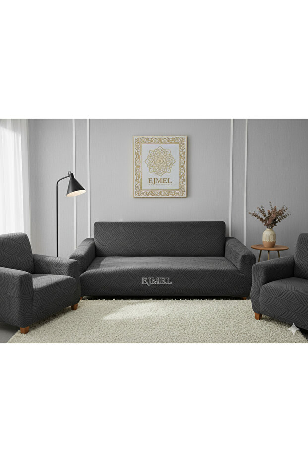 Jakar Sofa Cover Sofa Bed Cover Sofa Slipcover 3311 Flexible Elastic Quality Stain-Resistant 4 Pieces