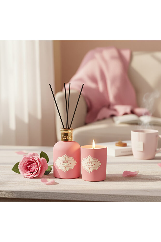 Yılbaşı Özel Rose Angel Mum Diffuser Set - 3