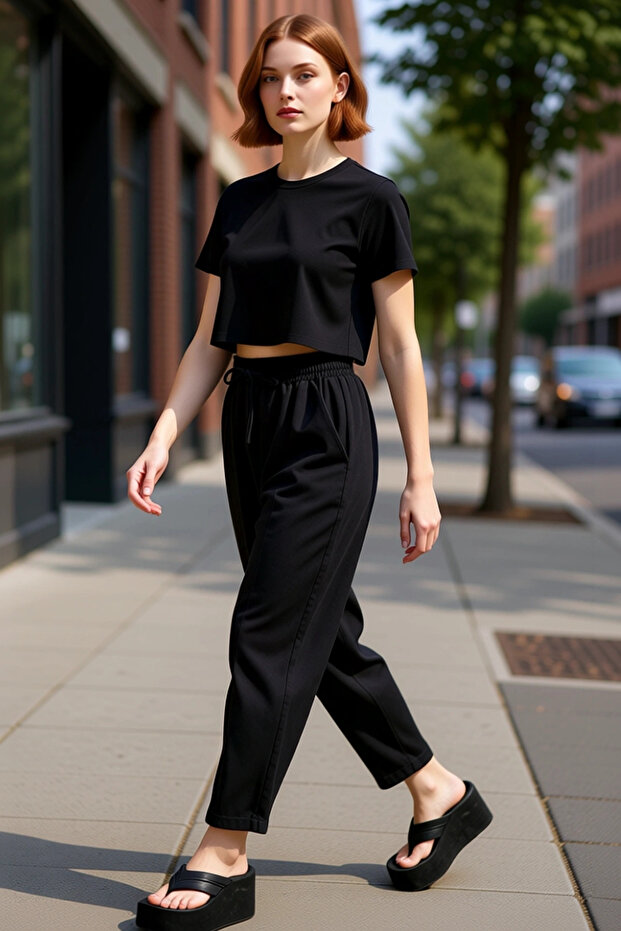 Women's Fashion High Waist Harem Pants Solid Pattern Comfortable Fit Daily Use Summer
