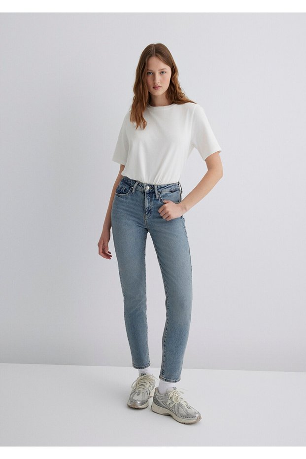 Cindy Classic Denim Light Jean Trousers 100277 -86455