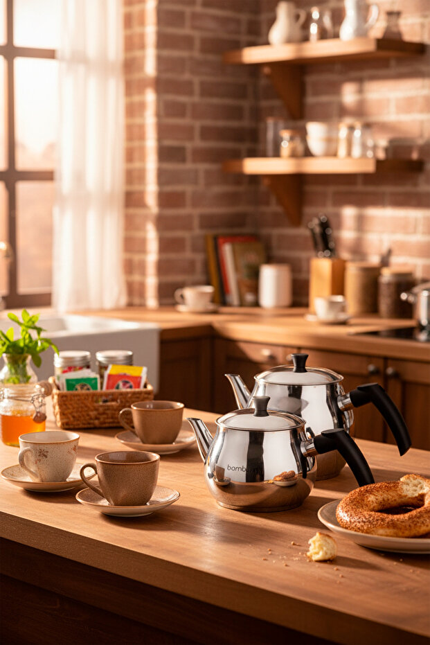 Solid-çelik Çaydanlık Takımı - 3