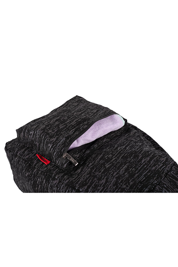 Atom Foldable Reflective Backpack, 41x30x13 cm, Black - 5