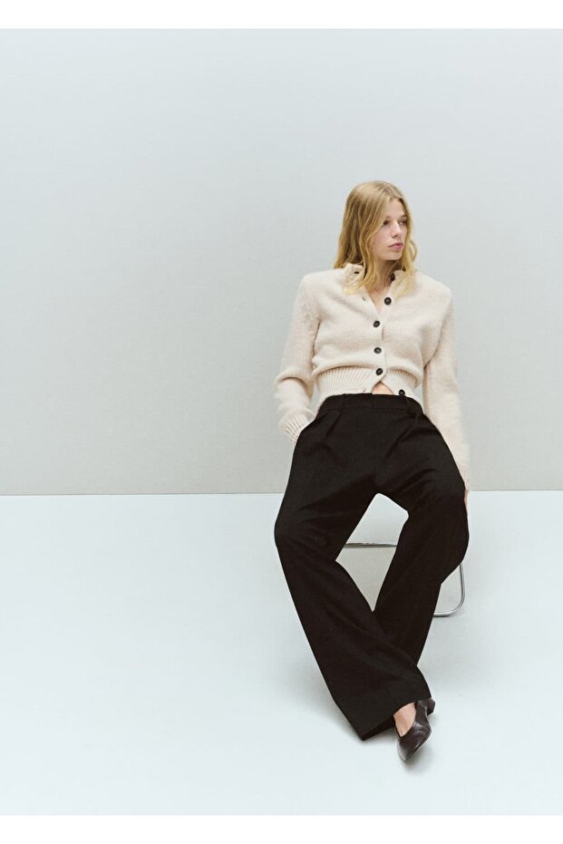 Triko düğmeli hırka - 2