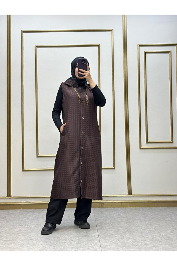 ELİT KAPÜŞONLU KAPİTONE YELEK - 8