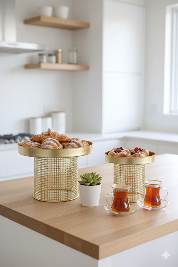 طقم حامل كيك وحلويات - 1