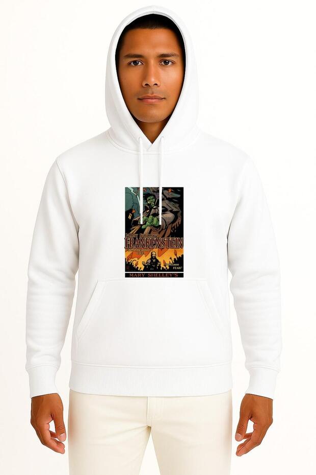 Hooded Frankenstein Mary Shelley S Chest Design Unisex Sweatshirt