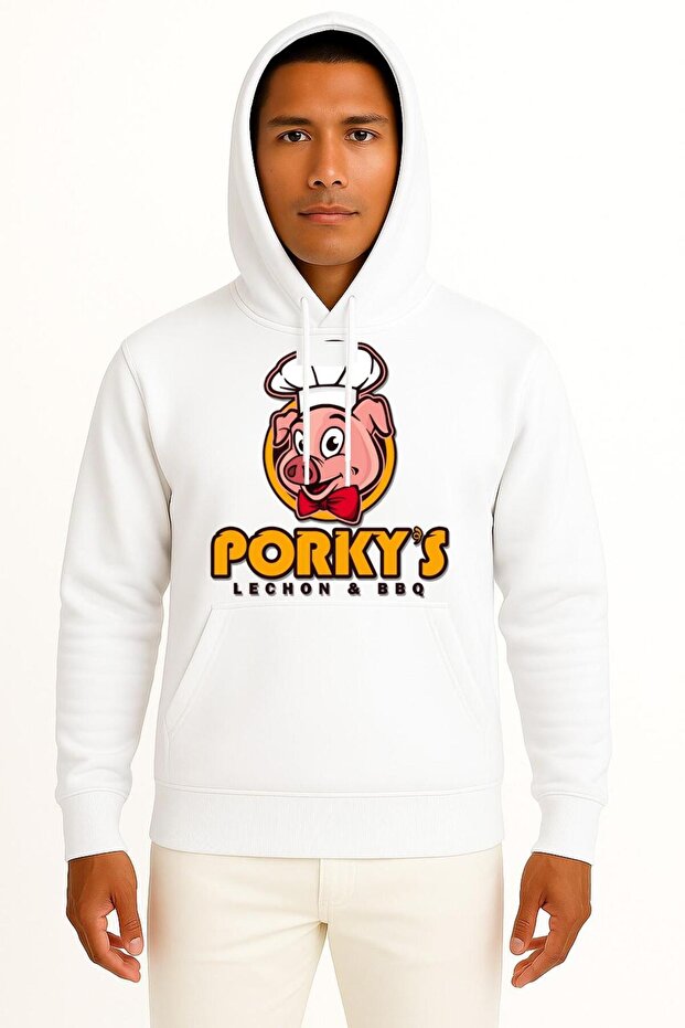 Hooded Porky's Lechon Barbecue Pork Breast Design Unisex Sweatshirt