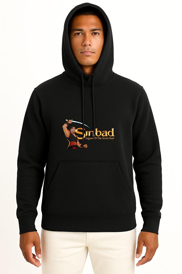 Hooded Sailor Sinbad Seven Seas Chest Design Unisex Sweatshirt