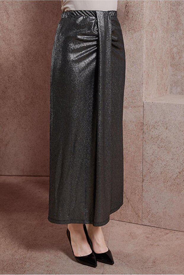 SİMLİ ÖRME KUMAŞ ETEK 60569 - 2