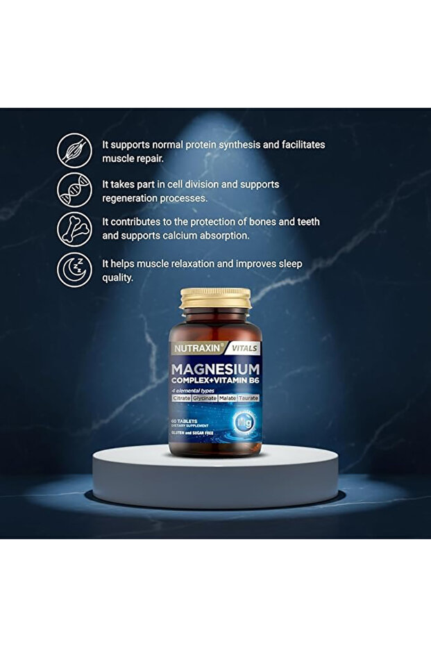 Magnesium Complex + Vitamin B6 60 Tablet - 6