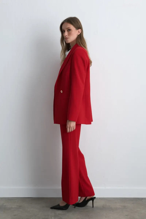 Krep Blazer Jacket - Red - 8
