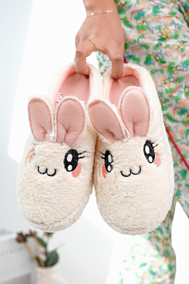 Kadın Ev Teliği Pofuduk Hayvan Figürlü Panduf Kadın Ev Terliği - 1