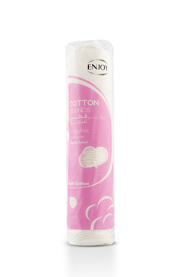 100% Pure Cotton Rounds – Ultra-Soft, Lint-Free Pads for Cleansing & Skincare (100 pcs)