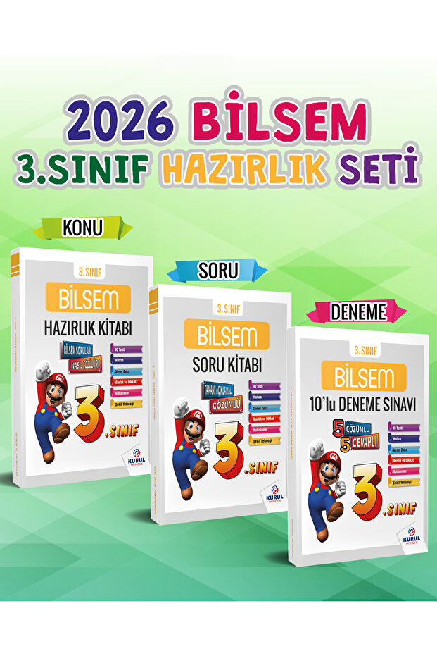 Kurul Yayıncılık 2026 3.sınıf Bilsem Hazırlık Seti 3 Kitap Konu Soru ...
