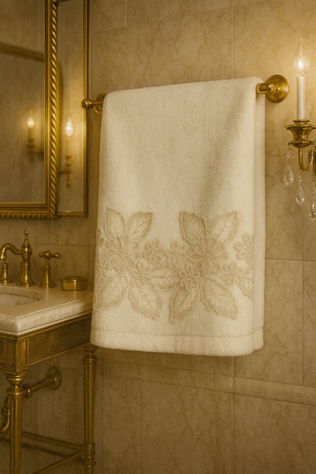 Çınar Velvet Hand and Face Towel 50/90cm