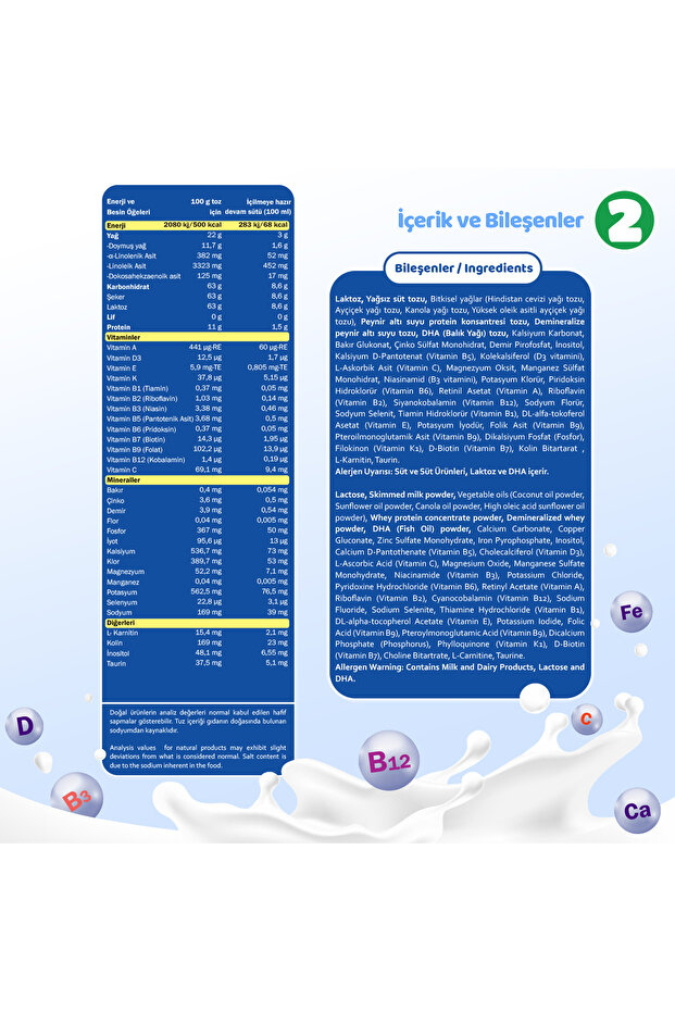 2 Devam Sütü 800 Gr 6-9 Ay 8 Adet - 7