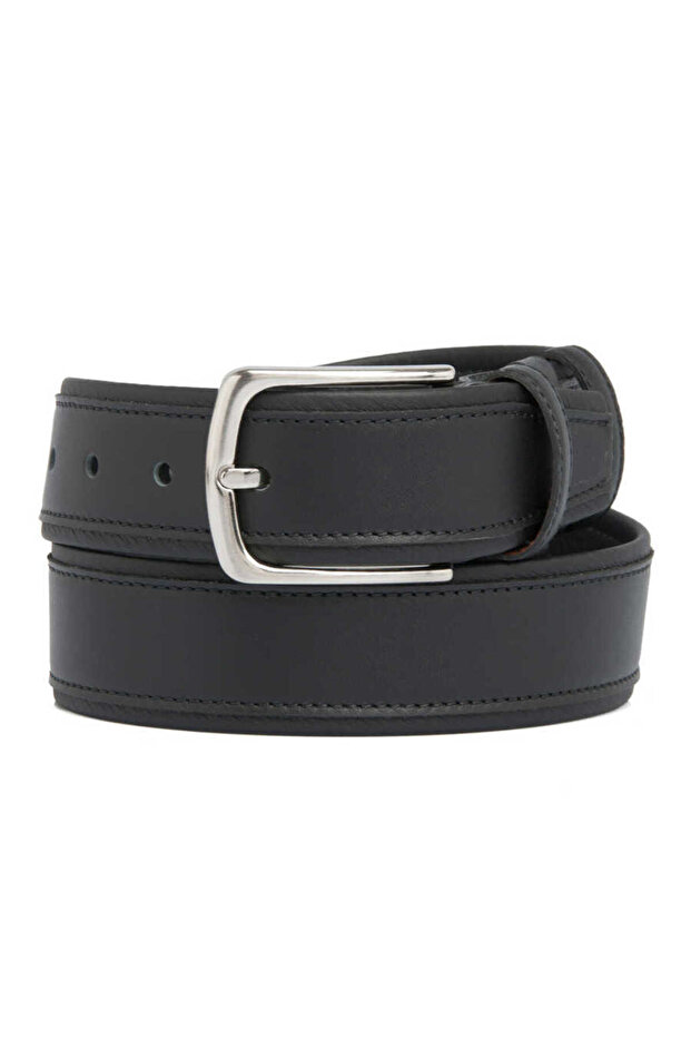 Black Genuine Leather Men's Belt - S1Ek00000312-D62