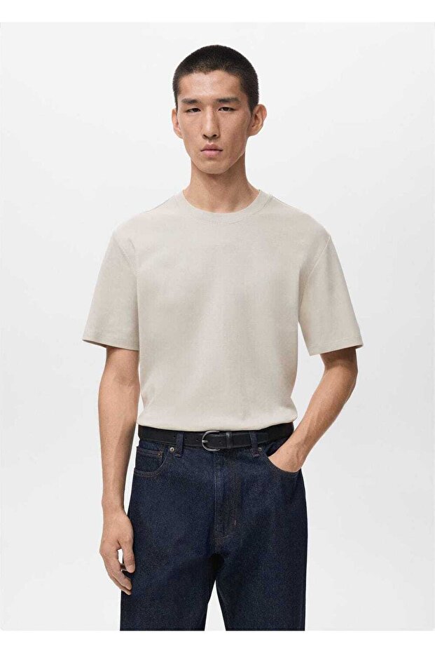 Medium weight regular fit tişört - 1