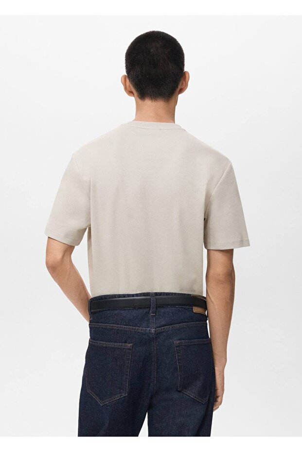 Medium weight regular fit tişört - 4