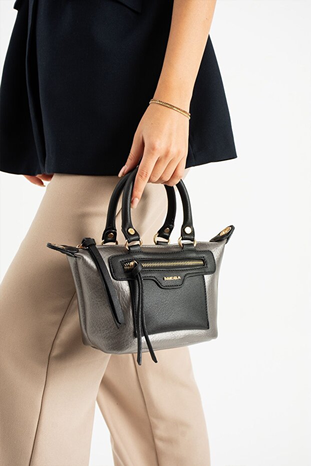 Double Strap 3 Compartment Fenomen Model Hand and Shoulder Bag 1426