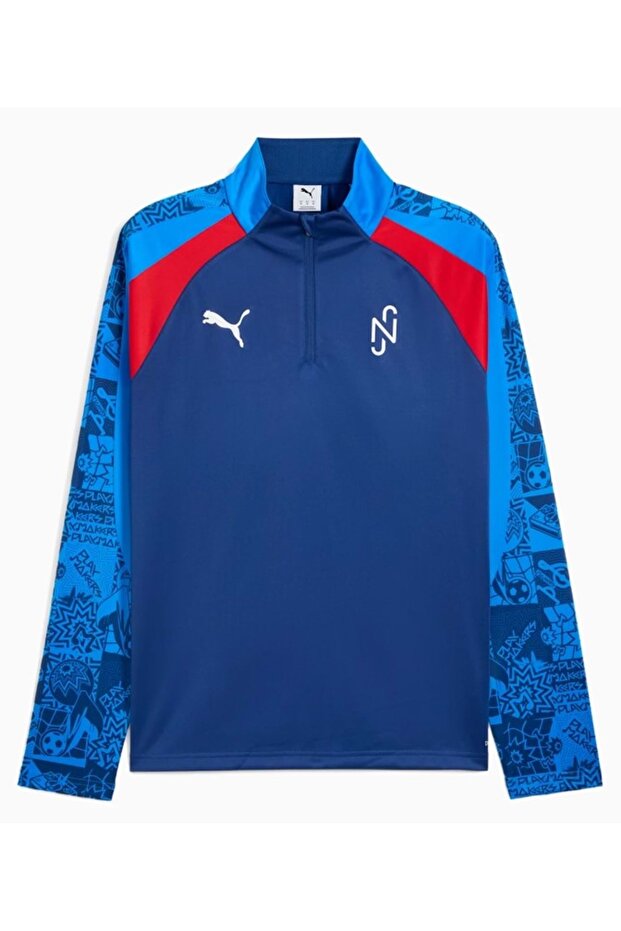 Neymar Jr Playmaker 1/4 Zip 660309 Men's Sweatshirt Blue