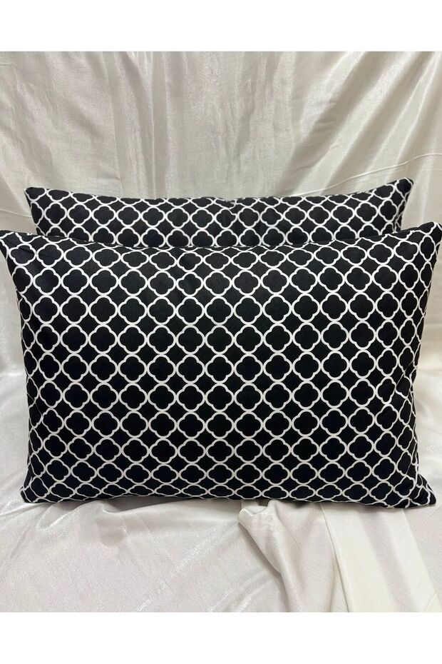 Siyaz Zincir | 2 Zippered 50X70 cm Pillowcases