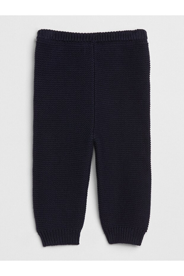 Bebek Lacivert Örme Jogger Eşofman Altı - 3