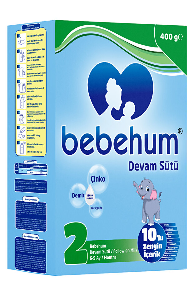 Bebehum 2 Devam Sütü 400 Gr 6-9 Ay - 1