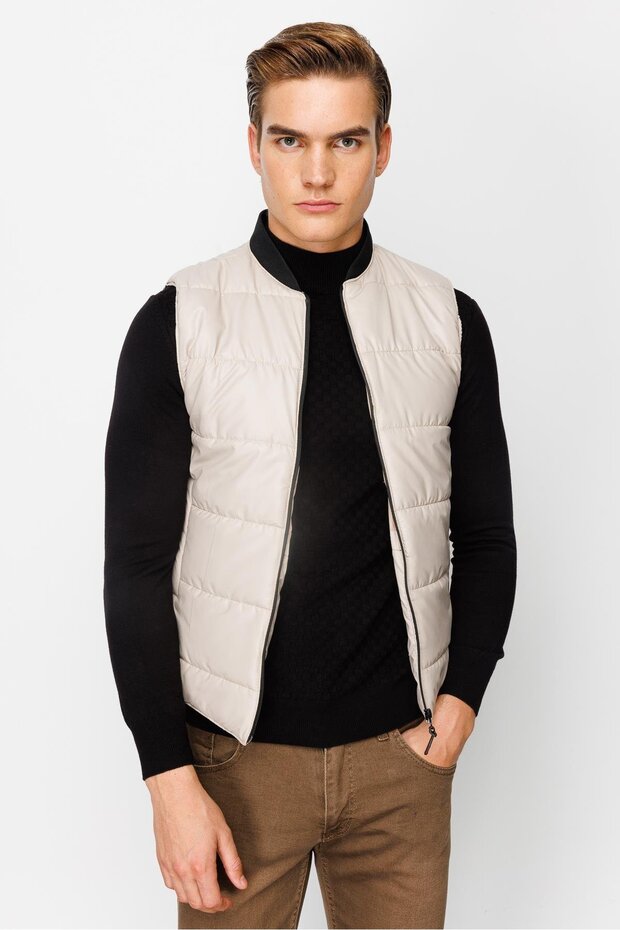 Erkek Bej Pmp Yelek - 7