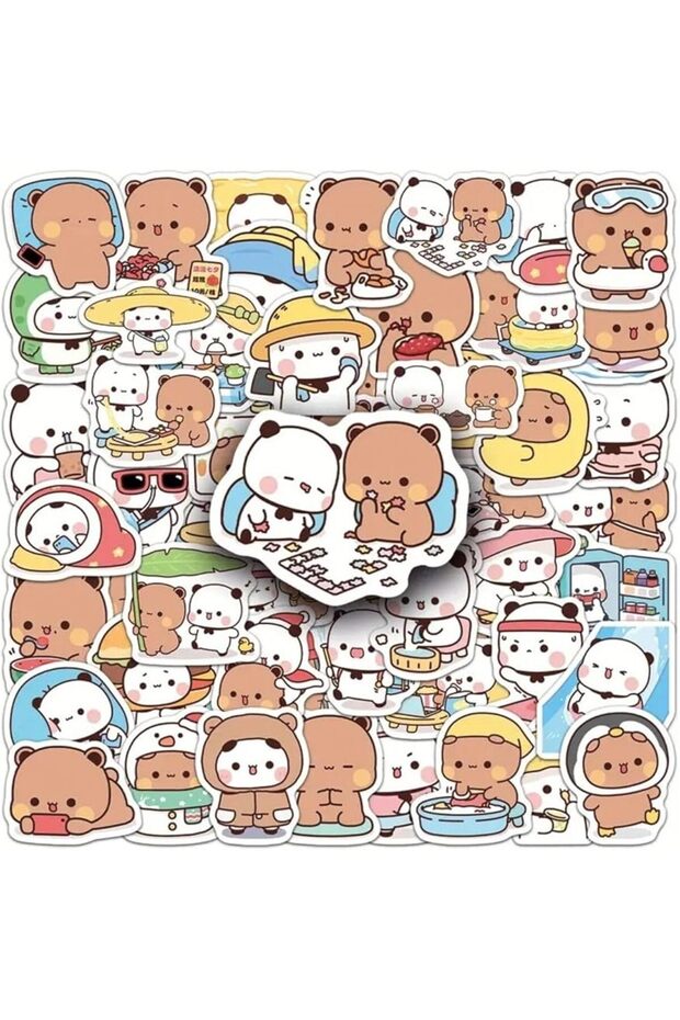 CET PRIME Dudu And Bubu Sticker Set Laptop Notebook Tablet Sticker Seti ...