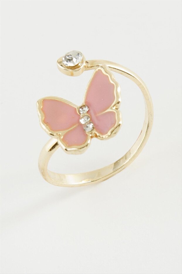 Butterfly Stone Enamel Ring Small