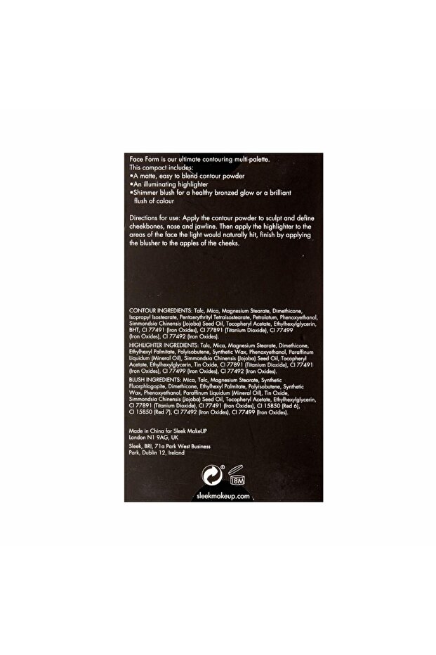 Face contouring palette, pressed, blush - 5