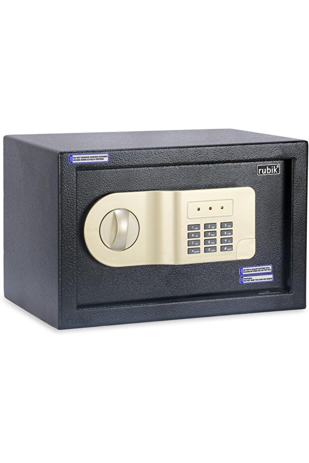 Small Safe Box with Digital Keypad and Key Lock 6KG (20x31x20cm) RB20AJ Black