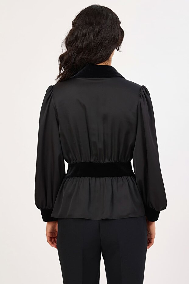 Krep saten gömlek - 4