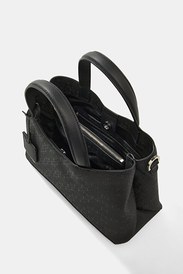 SİYAH MONOGRAM ÇANTA - 7