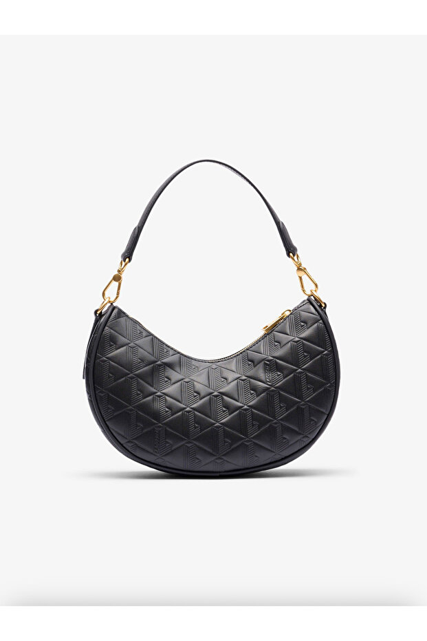 Maheki Embossed Leather Half Moon Purse - 3