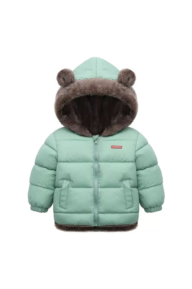 Girls Boys Children Winter Thick Cute Plush Coat